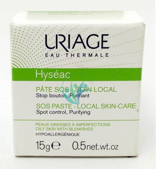 Uriage Linea Pelle Grassa Impura Hyseac Pate SOS Viso Pasta Stop Brufoli 15 g