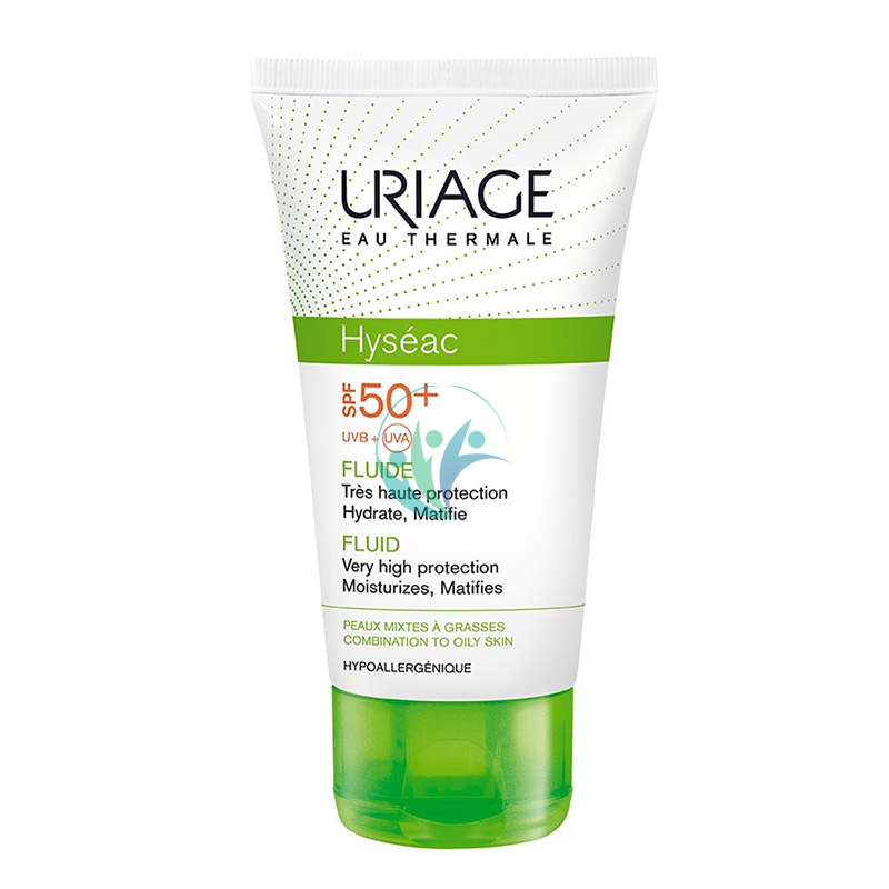 Uriage Linea Pelle Grassa Hyseac SPF50+ Fluido Solare Opacizzante Viso 50 ml