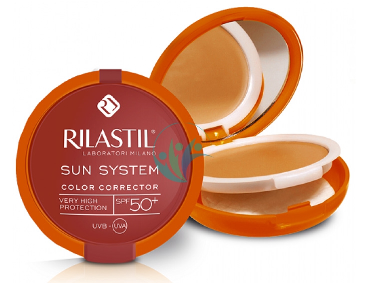 Rilastil Linea Sun System PPT SPF50+ Color Corrector Fondotinta Compatto Beige