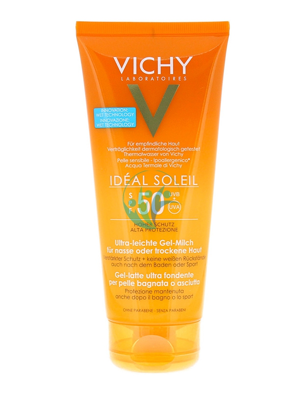 Vichy Linea Ideal Soleil SPF50 Gel-Latte Ultra-fondente Bagnato/Asciutto 200 ml