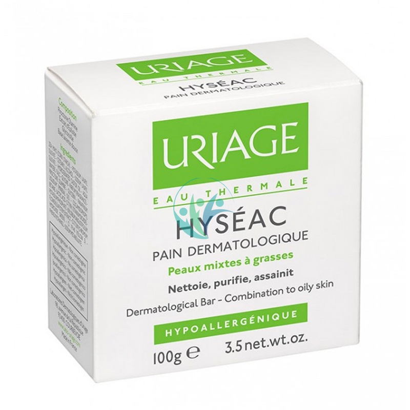 Uriage Linea Pelle Grassa Impura Hyseac Pane Dermatologico Purificante Viso 100g