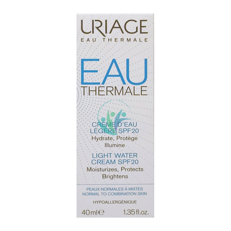 Uriage Linea Eau Thermale Crema Leggera all'Acqua SPF20 Nutriente 40 ml