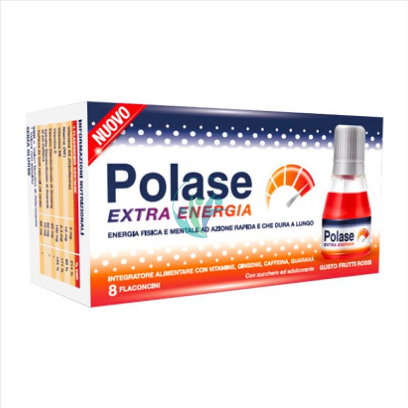 Polase Linea Vitamine e Minerali Polase Extra Energia Integratore 8 Flaconcini